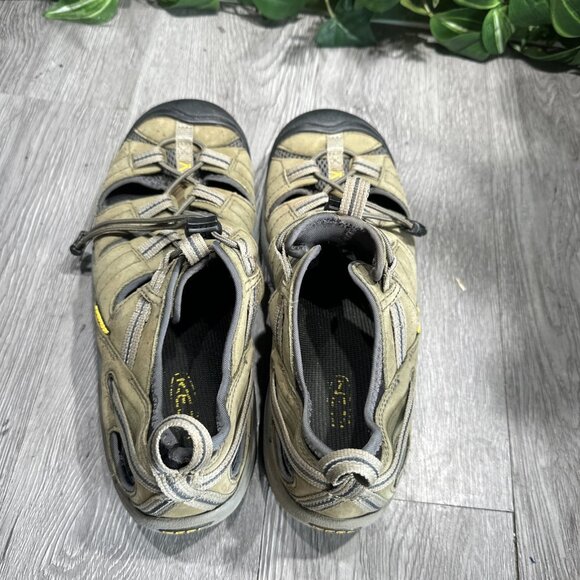 KEEN Arroyo II Hiking Sandals Mens Size 9 Waterproof Leather Gray Drawstring main image 10